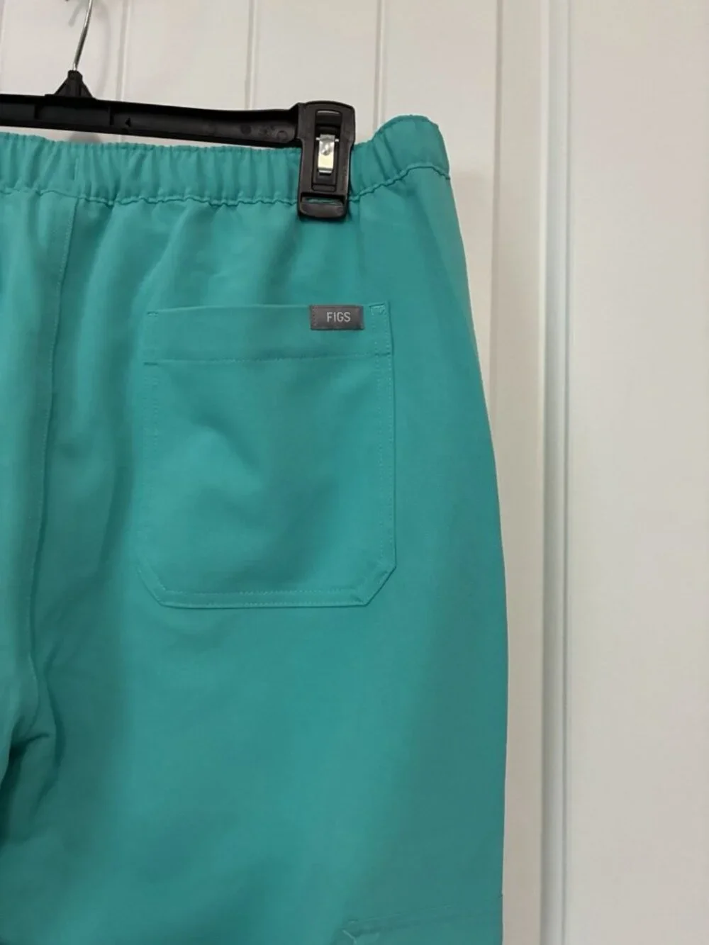 Figs Axim Cargo Scrub Pants W/Aya Logo In Teal Size MT  32” x 33”